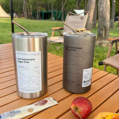 Stainless Steel Coffee Cup Thermoses Double Wall Vacuum Flask Insulated Cup Portable Ice American Coffee Mug Water Bottle