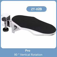 Computer Desk Arm Rest Pad Foldable Ergonomic Wrist Rest Support for Keyboard Armrest Extender Rotating Mouse Pad Holder Rack