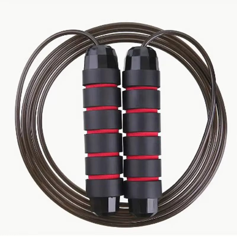 Jump Rope Professional Tangle Free Rapid Speed Jumping Rope Foam Handle Adjustable Steel Skipping Rope Gym Fitness Slim Body