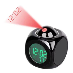 Projection Alarm Clock Ceiling Display Snooze Desk Table Clock Voice Multifunction Digital Projection Clock Temperature Display