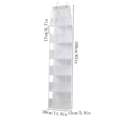 1Pc 4 /6Layer over the Door Hanging Organizer Cosmetics Wall Hanging Storage Organizerfor Nursery Bathroom Closet Bedroom Dorm