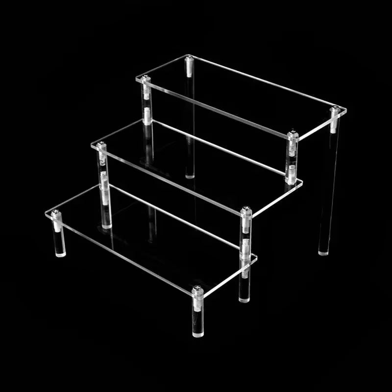 30Cm Acrylic Display Stand, Clear Riser Rack for Cupcakes, Perfume, Dolls, and Nail Storage