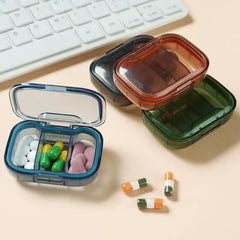 Mini Medicine Pills Box Drug Storage Box Pills Dispenser Pill Organizer Tablet Pillbox Case Container Pastillero Portable