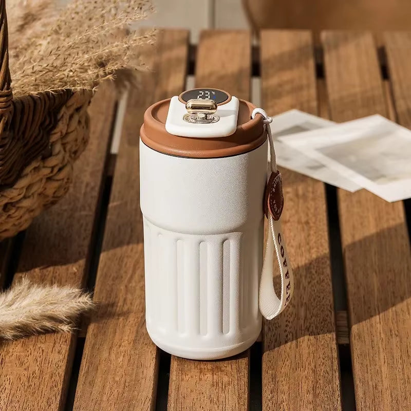 Smart Thermos Bottle Water Digital LED Temperature Coffee Cup 316 Stainless Steel Vacuum Cup Office Cup Business Portable Mug