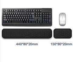 Ergonomic Keyboard Mouse Wrist Rest Office Typing Protection Relax Wrist Memory Foam Mouse Pad Computer Laptop Desk Mat