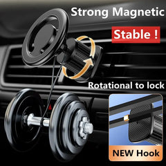 Magnetic Car Phone Holder Stand Magnet Car Mount Support GPS Mobile Bracket in Car for Macsafe Iphone 15 14 13 12 Samsung Xiaomi