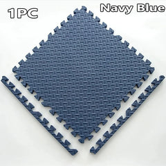 1-16PCS 30*30Cm Sports Gym Protection EVA Leaf Grain Floor Mats Yoga Fitness Non-Slip Splicing Rugs Thicken Shock Room Workout