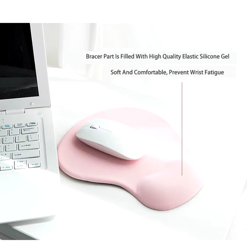 Cute Wrist Guard Silica Gel Support Pad Can Freely Move Office Guard Mouse Pad Ergonomic Wrist Rest Mouse Pad for Pc Laptop Comp