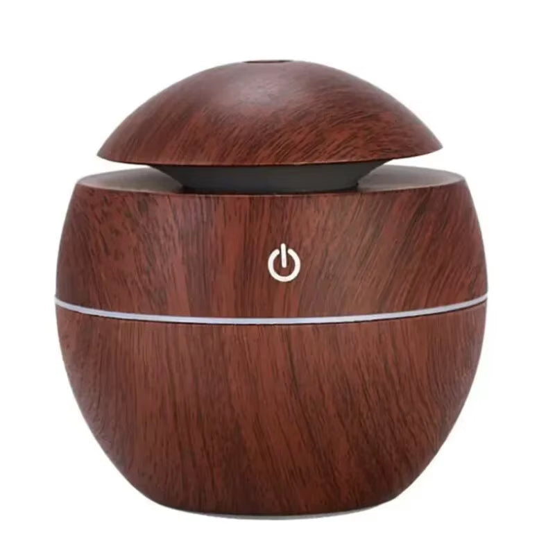 USB Ultrasonic Cool Mist Sprayer Essential Oil Fragrance Mini Home Wood Grain Air Humidifier Electric Air Aroma Diffuser Purifie