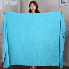 Oversized Super Thick Towel Microfiber Bath Towel, Super Soft, Super Absorbent and Quick-Drying, White Towel Face Towel