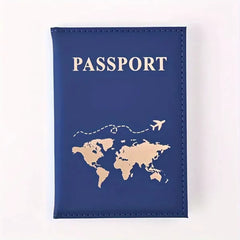 1PCS Passport Cover Bag for Women Men Pu Leathaer Fashion Travel Passport Holder Case ID Name Business Cards Protector Pouch