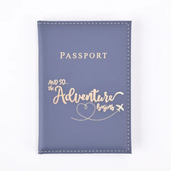 1PCS Passport Cover Bag for Women Men Pu Leathaer Fashion Travel Passport Holder Case ID Name Business Cards Protector Pouch