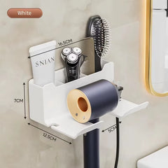 Hair Dryer Holder Wall Dryer Cradle Straightener Stand Hairdryer Organizer Box Toilet Blower Holder Shelf Bathroom Accessories