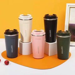 380/510ML Travel Stainless Steel Coffee Cup Thermal Mug Leak-Proof Thermos Bottle Tea Coffee Mug Vacuum Flask Insulated Cups Hot