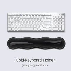 Mouse Pad with Wrist Rest, Keyboard Rest, anti Slip Silicone Transparent Desktop Office Game Console, Mouse Wrist Rest