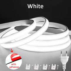 220V Led Strip High Brightness Waterproof COB LED Strip 220V Flexible Ribbon for Room Bedroom Kitchen Outdoor Garden Lighting