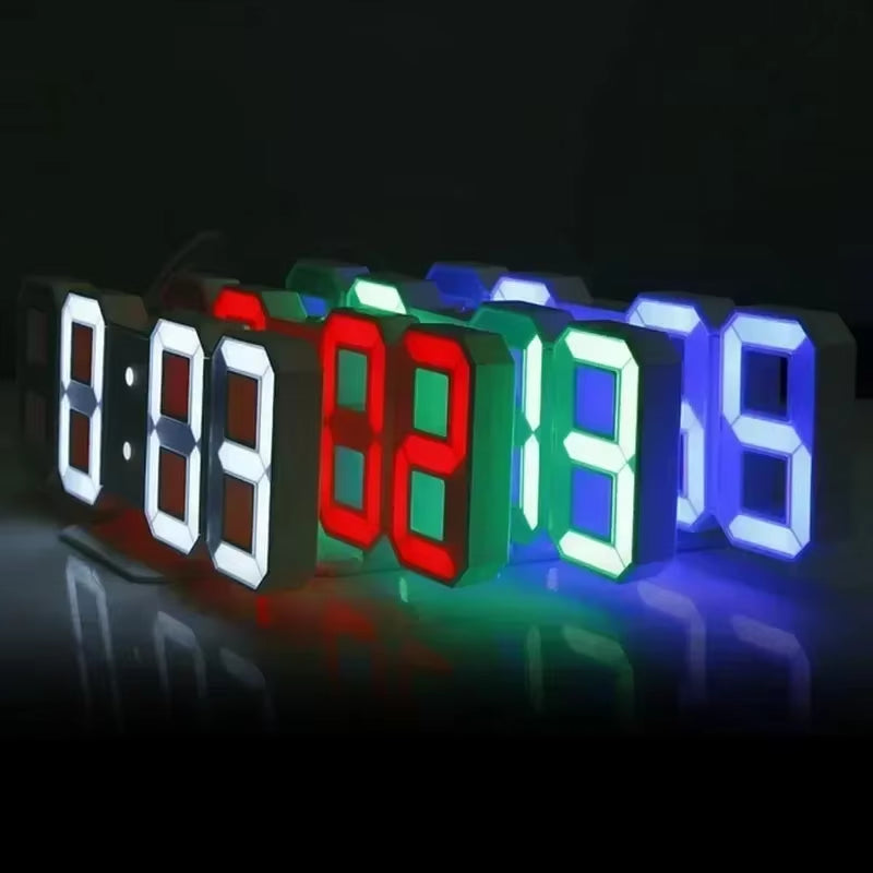 Digital Wall Clock Desk Watches Electronic Alarm Modern Home Decoration for Bedroom Decor Interior Led Table Clocks Living Room