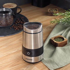 EK2311 Electric Coffee & Spice Grinder – Stainless Steel Blade, 60G Coffee Bean/Dry Herb Mill, One-Touch Operation, Fast Grinding Machine for Nuts, Seeds, Transparent Lid, Multipurpose, 200W