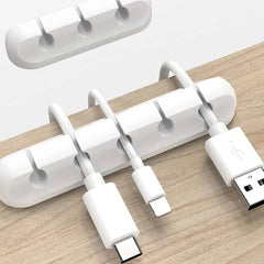 Cable Holder Clips Cable Organizer Silicone USB Cable Winder Management Clips Self Adhesive for Mouse Keyboard Headset