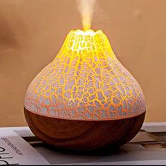 300Ml Volcano Air Humidifier Desktop Electric USB Humidificadore Water Mist Diffuser Purifier Air Freshener with 7 Colors Night