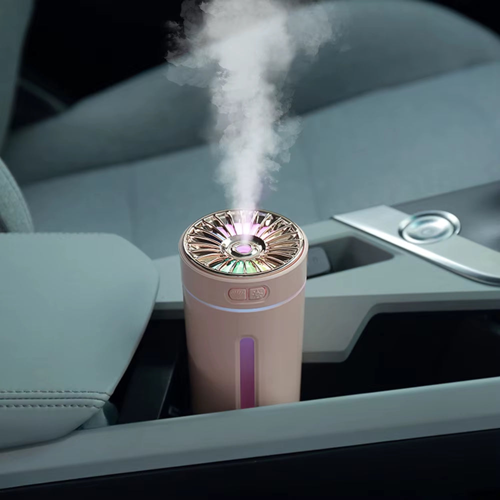 Wireless Car Air Humidifier Portable 300ML USB Diffuser Mist Maker for Home Bedroom with RGB LED Colorful Lights