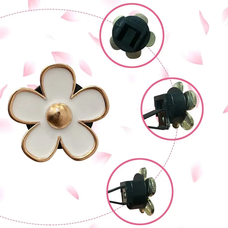 Car Outlet Vent Perfume Clips Cute Flower Air Freshener Diffuser Conditioning Aromatherapy Perfume Clip Car Interior Decoration