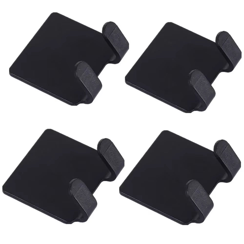 2/4PCS Adhesive Razor Holder Wall Mounted Bathroom for Shower Hook Rack Gillette Shaver Shaving Holder Black Plastic Hook