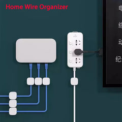 Magnetic Cable Clip Cable Holder Adhesive Wire Keeper Cord Cable Organizer for Home Office under Desk Management