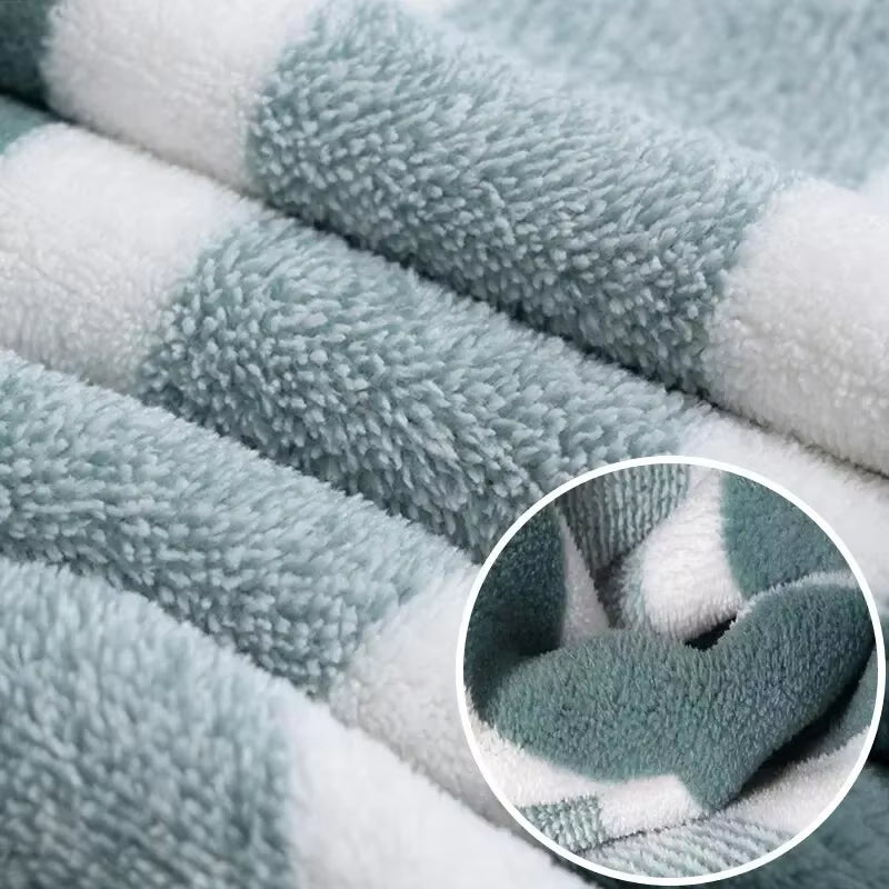 Striped Pattern Towel Set, Soft Hand and Bath Towels, Quick Drying and Absorbent for Bathroom