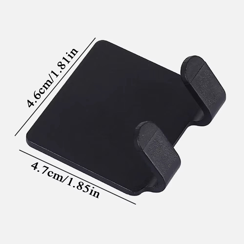 2/4PCS Adhesive Razor Holder Wall Mounted Bathroom for Shower Hook Rack Gillette Shaver Shaving Holder Black Plastic Hook