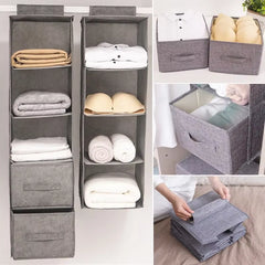 New Creative Household Clothes Hanging Drawer Box Underwear Finishing Storage Collapsible Storage Shelves Closet Organizer