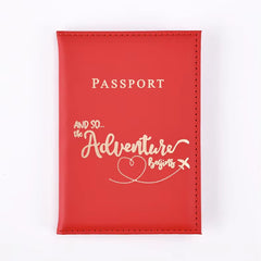 1PCS Passport Cover Bag for Women Men Pu Leathaer Fashion Travel Passport Holder Case ID Name Business Cards Protector Pouch