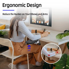 Computer Desk Arm Rest Pad Foldable Ergonomic Wrist Rest Support for Keyboard Armrest Extender Rotating Mouse Pad Holder Rack