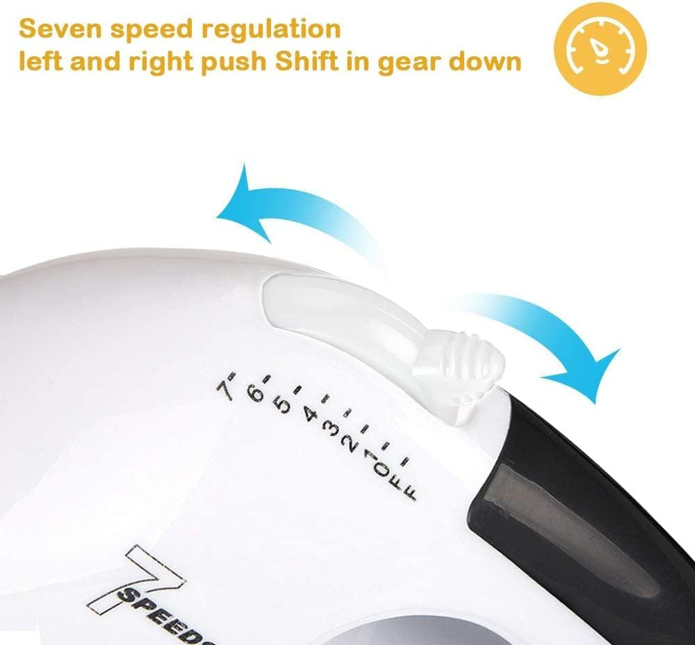 Hand Mixer, Electric Cake Whisk Food Mixer for Baking Self-Control/Turbo Boost + 4 Stainless Steel Accessory Food Beater for Cake Bread