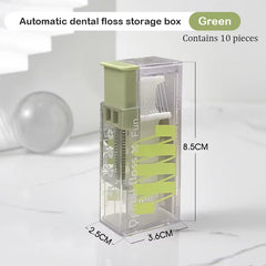 Dental Floss Dispenser Containing 10Pcs Floss Dental Floss Storage Box Auto Refillable Oral Hygiene Care Floss Pick