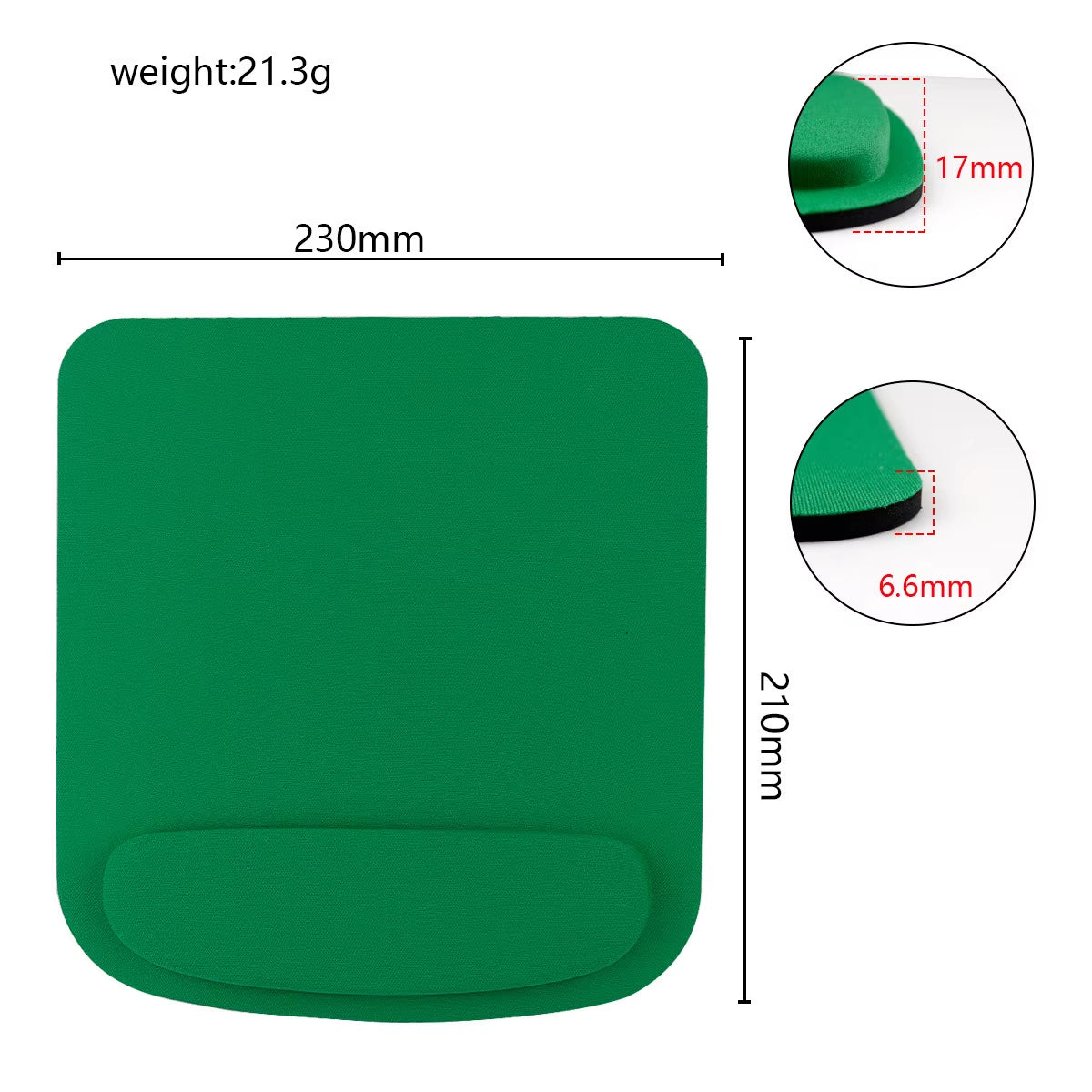 Computer Game Mouse Pad Environmental Eva Ergonomic Mousepad Wrist Pad Solid Color Comfortable Mouse Mats for Office Accessories