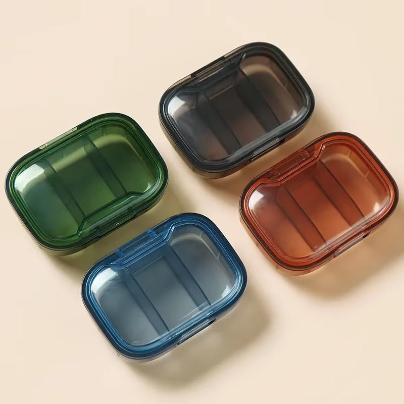 Mini Medicine Pills Box Drug Storage Box Pills Dispenser Pill Organizer Tablet Pillbox Case Container Pastillero Portable