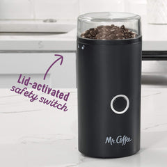 BVMC-BG57 Simple Grind 14 Cup Coffee Grinder, Plastic Stainless Steel, Black