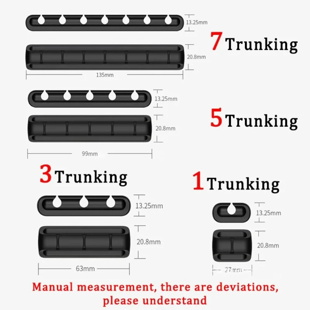 Cable Holder Clips Cable Organizer Silicone USB Cable Winder Management Clips Self Adhesive for Mouse Keyboard Headset