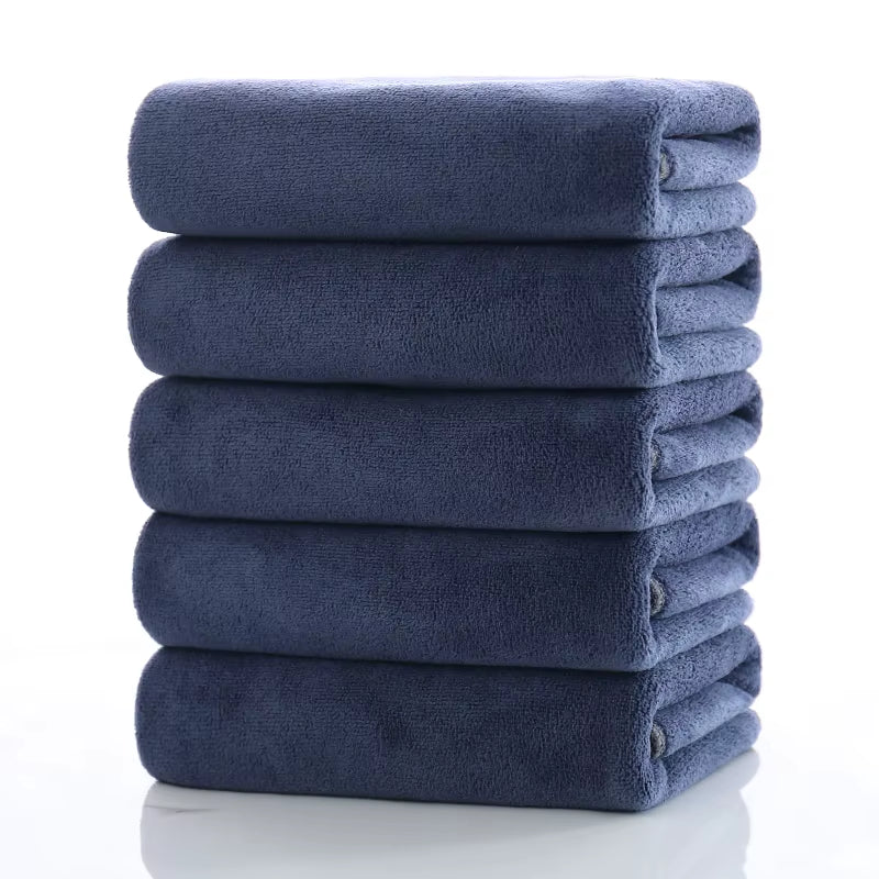 Oversized Super Thick Towel Microfiber Bath Towel, Super Soft, Super Absorbent and Quick-Drying, White Towel Face Towel