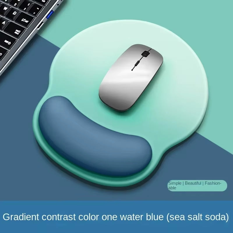 Gradient Mouse Pad Comfortable Wrist Support Non Slip Mice Mat Soft Mousepad Wrist Support Computer Silicone Mouse Pad