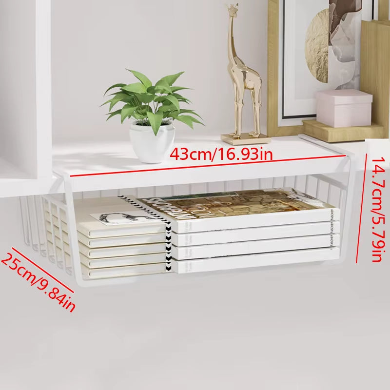 Metal Hanging Kitchen Conditioning Layered Storage Rack Multifunctional Book Storage Rack Dormitories Offices