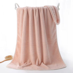 1Pc Striped Coral Velvet Hand Towels, Soft Quick Drying Towel, Absorbent Hand Towel for Bathroom