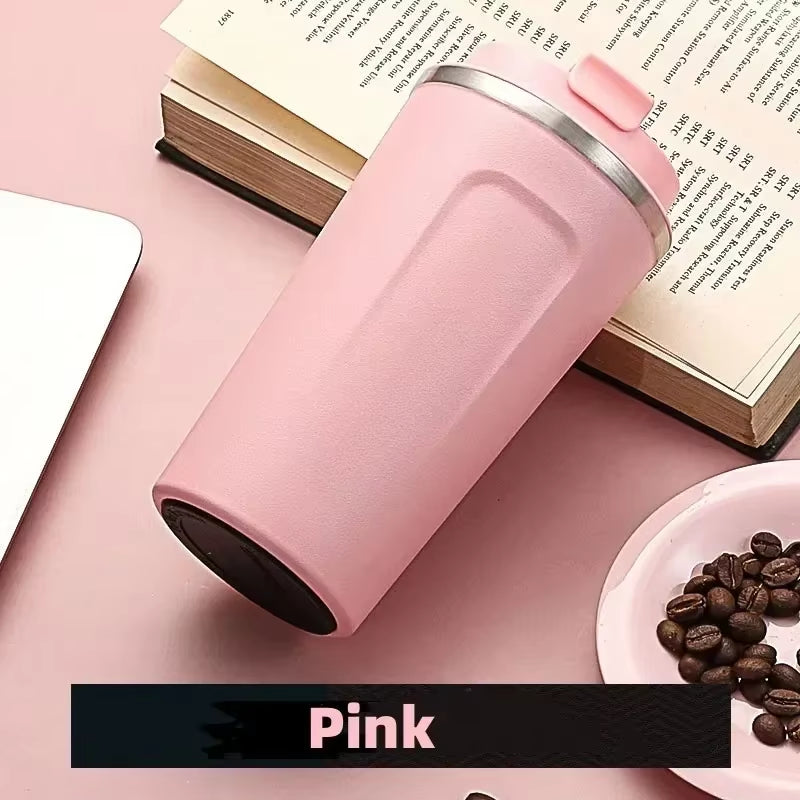 380/510ML Travel Stainless Steel Coffee Cup Thermal Mug Leak-Proof Thermos Bottle Tea Coffee Mug Vacuum Flask Insulated Cups Hot