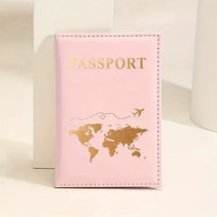 1PCS Passport Cover Bag for Women Men Pu Leathaer Fashion Travel Passport Holder Case ID Name Business Cards Protector Pouch