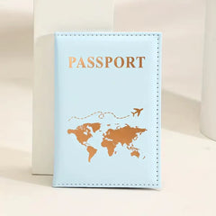 1PCS Passport Cover Bag for Women Men Pu Leathaer Fashion Travel Passport Holder Case ID Name Business Cards Protector Pouch