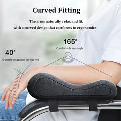 1 Pair Latex Memory Cotton Chair Armrest Pads Computer Chair Armrest Cushion Relief Elbows Forearm Pressure Pad for Home Offiice