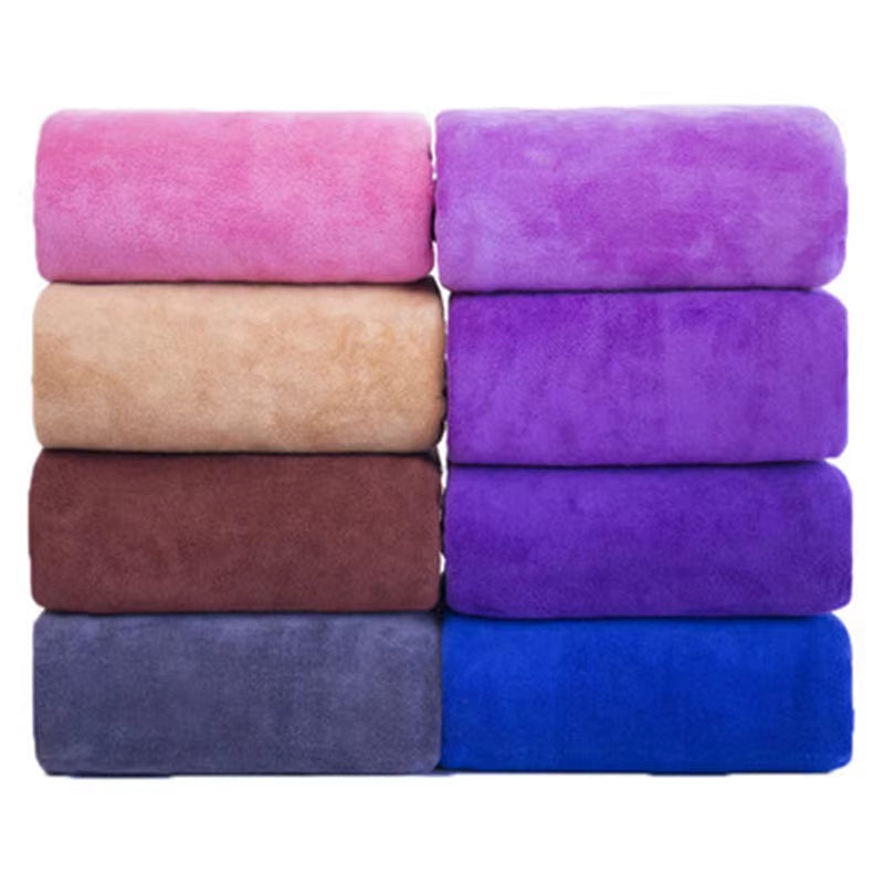 Oversized Super Thick Towel Microfiber Bath Towel, Super Soft, Super Absorbent and Quick-Drying, White Towel Face Towel