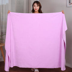 Oversized Super Thick Towel Microfiber Bath Towel, Super Soft, Super Absorbent and Quick-Drying, White Towel Face Towel