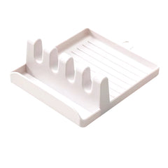 Kitchen Spoon Holders Fork Spatula Rack Shelf Organizer Plastic Spoon Rest Chopsticks Holder Non-Slip Spoons Pad Kitchen Utensil